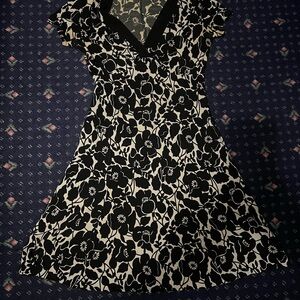G.H. Bass & Co. Black and White Floral Mini Dress